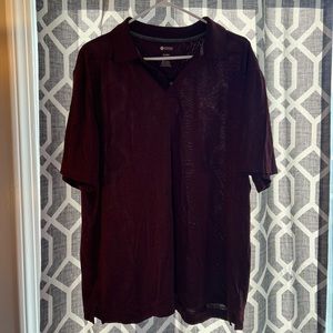 Marroon Haggar Clothing Polo Size XL
